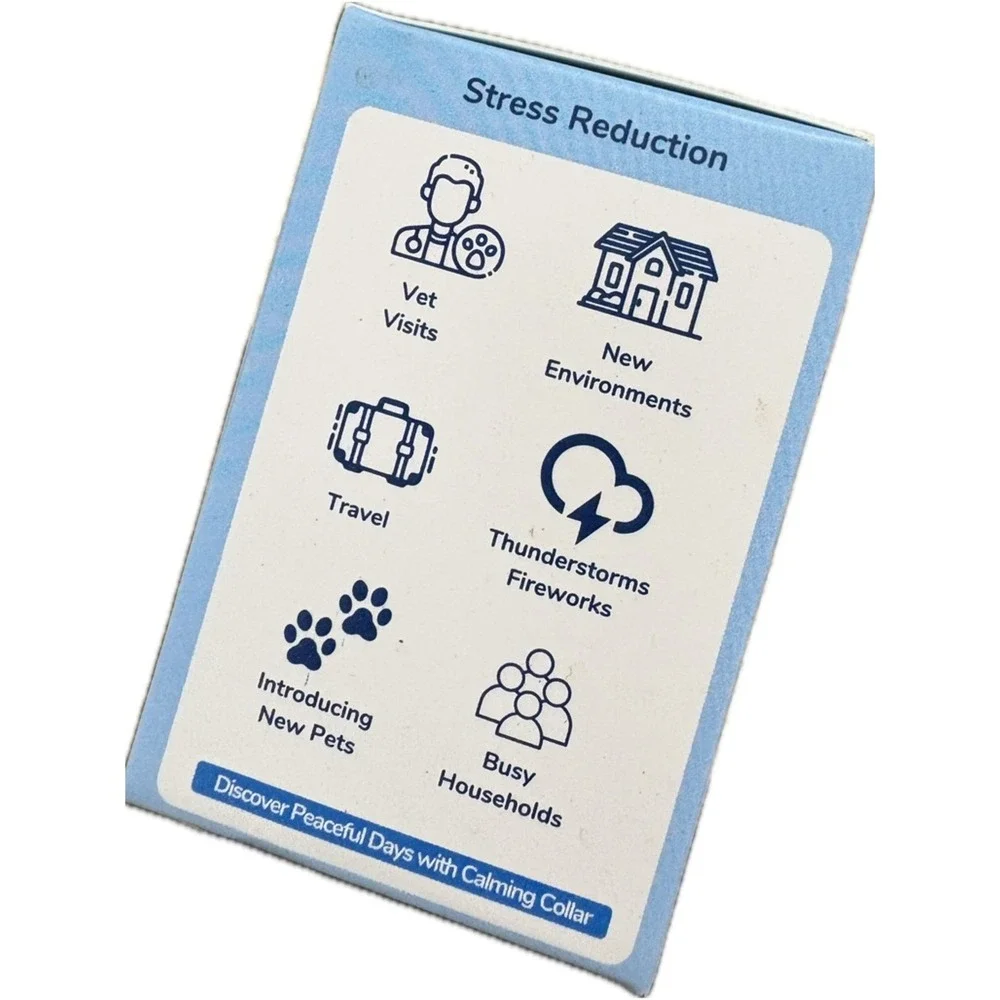 Calming Collar for Cats 4 Pack Pheromone‎ Stress Anxiety Relief Adjustable New